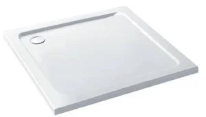 Eastbrook Volente 1000x1000 Abs Stone Resin Tray White