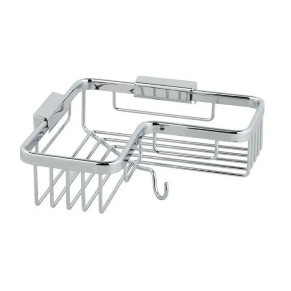 Vado Basket Corner With Hook Wall Mounted Chrome