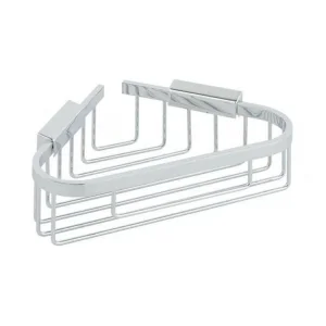 Vado Basket Medium Triangular Corner Wall Mounted Chrome