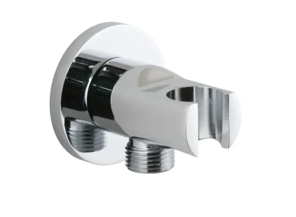 Vado Elements Integrated Outlet And Shower Bracket Wall Outlet Chrome detail view - Image 2