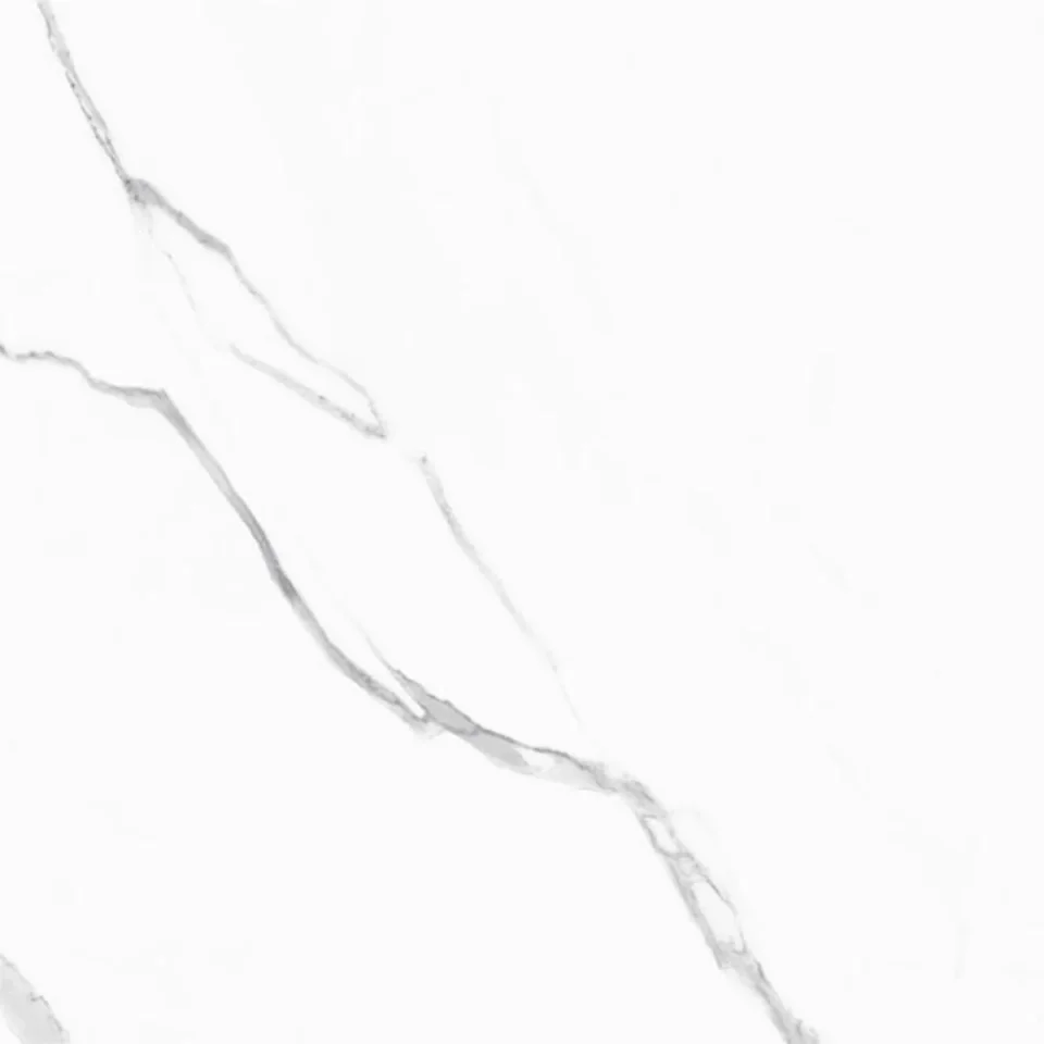 European Tiles Marmo STATUARIO LUX 60 X 60 Rectified Matte Tile STOCK detail view - Image 3