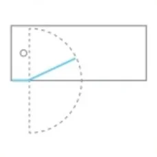 Crosswater Optix Hinged Bath Screen With Inline Panel 180 Left Handed Brushed Brass detail view - Image 4