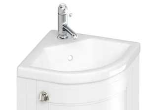 Burlington 43cm Quattrocast Corner Basin 1th
