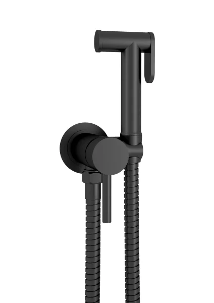 Just Taps Vos Single Lever Douche Set For Cold And Hot Operation Matt Black