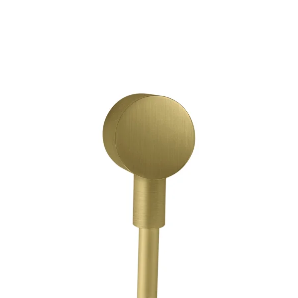 Axor Starck Wall Outlet Round Brushed Brass