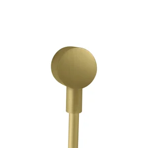 Axor Starck Wall Outlet Round Brushed Brass