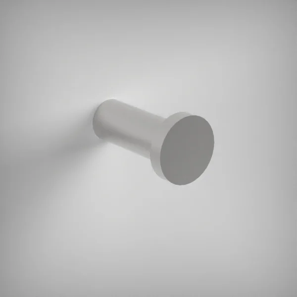 Ava Round Robe Hook - Brushed Stainless Steel