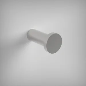 Ava Round Robe Hook - Brushed Stainless Steel