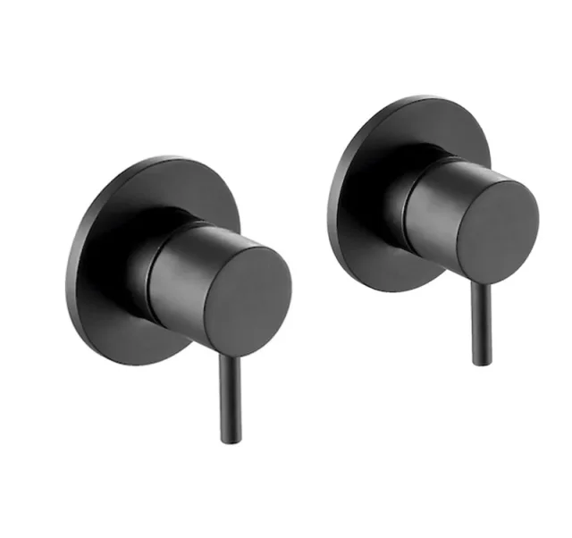 Just Taps Vos Wall Vaves Matt Black product image - Image 1