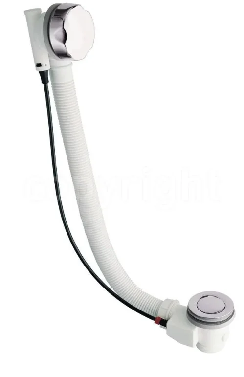 Crosswater Bath Pop-up-waste Chrome detail view - Image 2