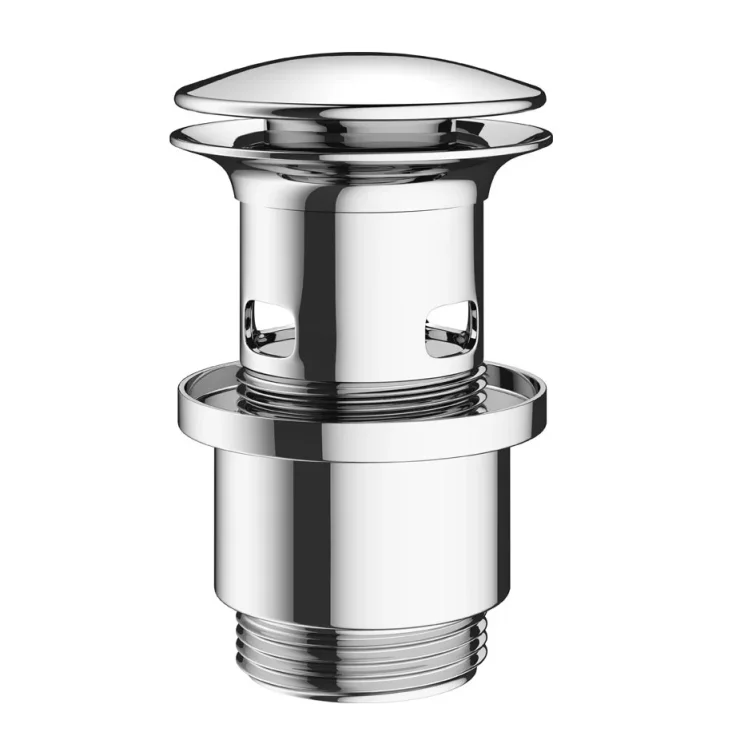 Crosswater Basin Click Clack Waste (slotted) Thread 100mm Chrome product image - Image 1