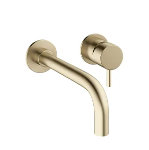 Crosswater Mpro Basin 2 Hole Set Wall Mounted Brushed Brass