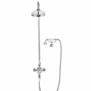 Crosswater Belgravia Thermo Shower Valve With 8" Fixed Head Chrome