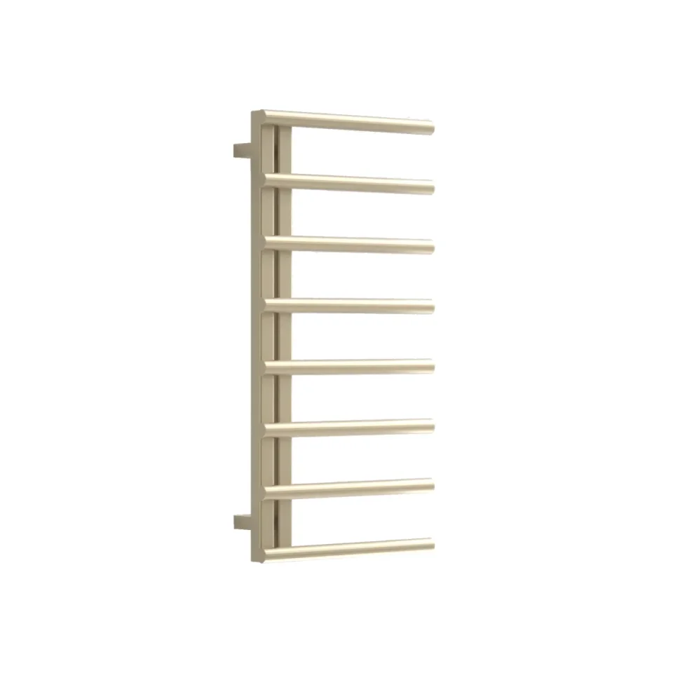 AVA Purity 1000 x 500mm Brushed Brass PVD Stainless Steel Towel Rail detail view - Image 5