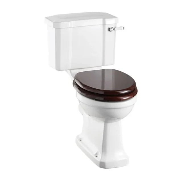 Burlington Close Coupled / Low Level Cistern 44cm Ceramic Lever (incl. Cistern Fittings) product image - Image 1