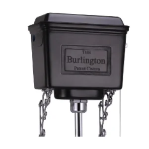 Burlington Black Aluminium High Level Cistern Including Cistern Fittings