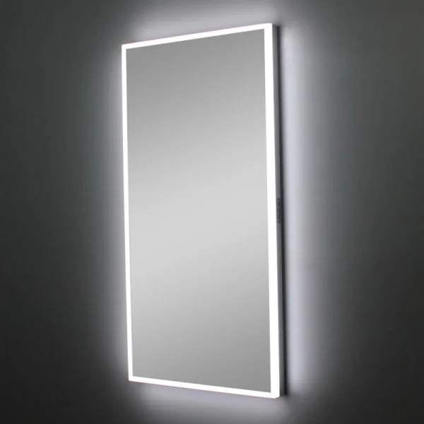 Schneider Illuminated Mirror Glow Hcl A/sp 46/90/hcl, Anodised