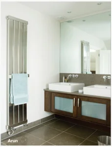 Jis Arun 1960/275 1960 X 275mm Radiator For Electric Heating Satin Stainless Steel