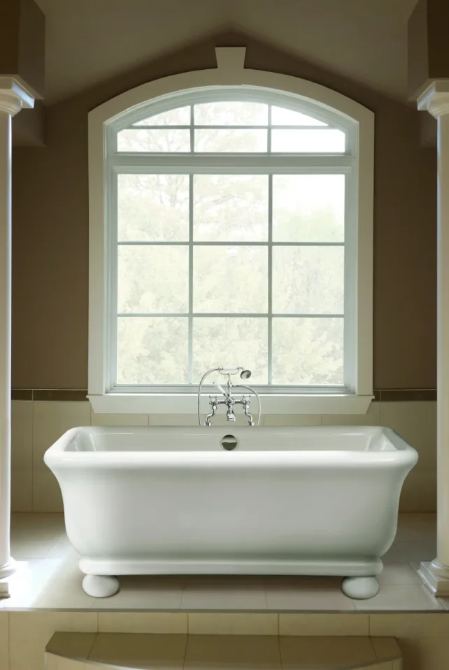 Bc Designs White Bun Feet For Senator Bath Gloss White detail view - Image 2