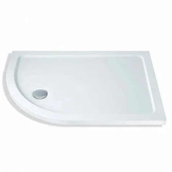Eastbrook Volente 1000 X 900 Lh Offset Quad Abs Resin Tray White