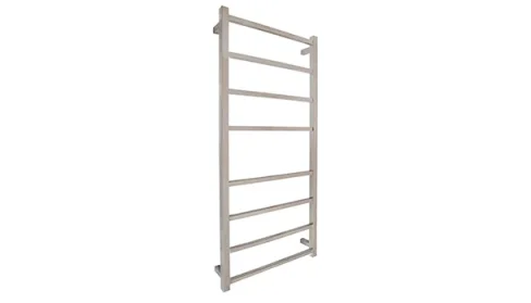 Vogue Ideal Towel Radiator Dual Energy - Polished Stainless Steel 1200X500 detail view - Image 2