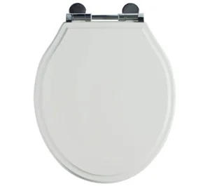 Roper Rhodes Hampton Painted Soft Close Toilet Seat - Chalk White