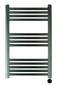 Just Taps Vos 800x500mm Electric Tower Radiator With Thermostat Heating Element