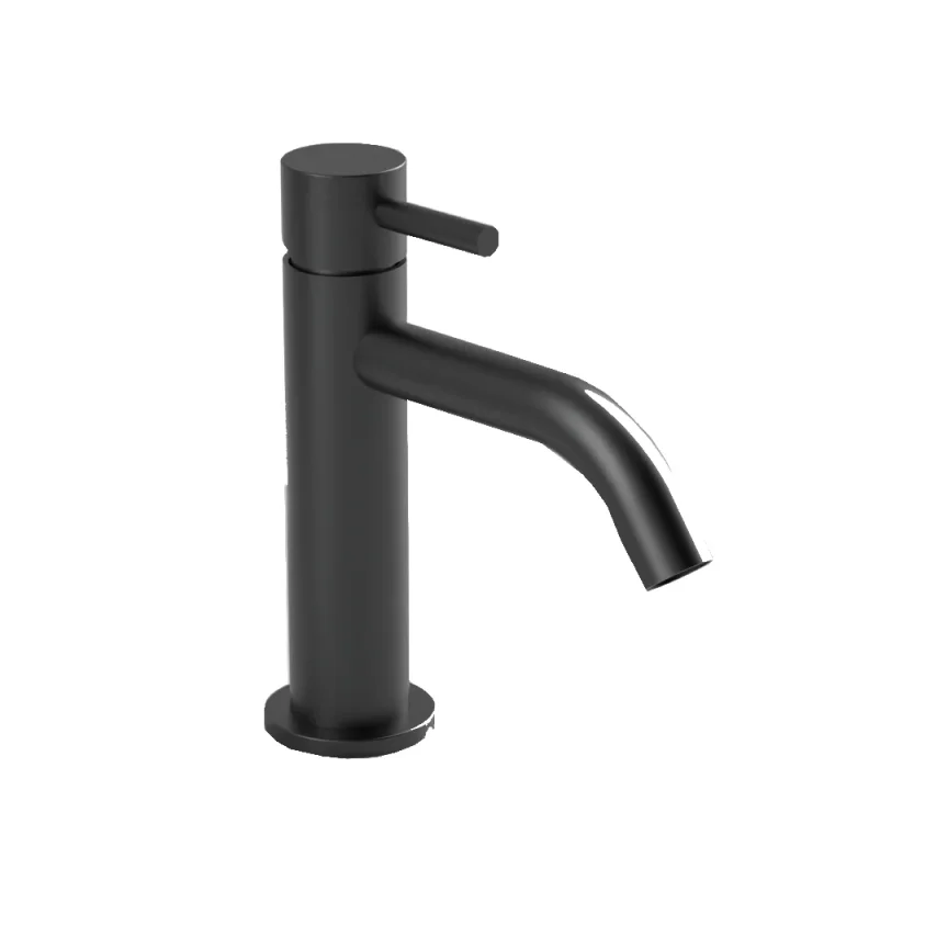 Ava Trend Deck Mounted Basin Mixer Monobloc - Brushed Black detail view - Image 3