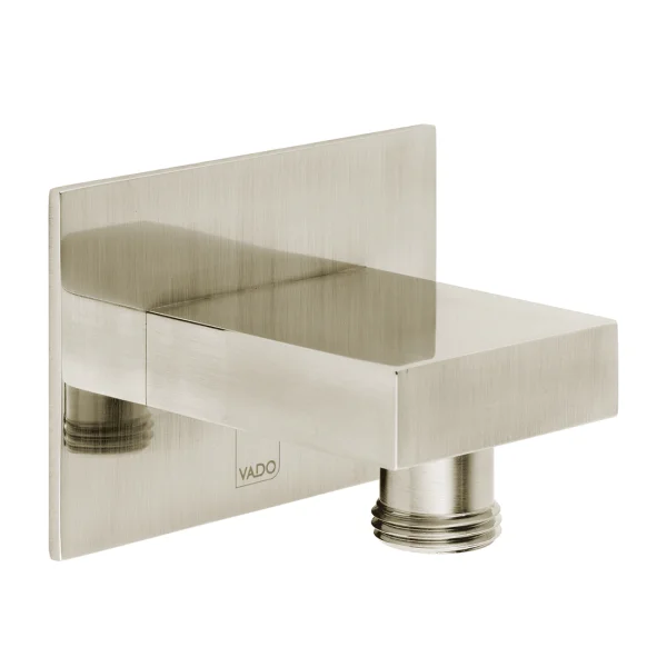 Vado Individual Square Wall Outlet Brushed Nickel