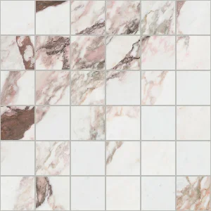 European Tiles Charmo Calacatta Pink Mosaic 30 X 30cm Polished Wall Tile