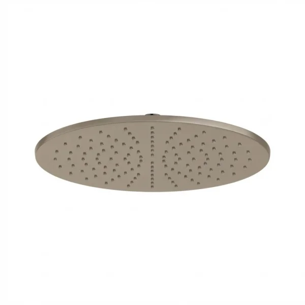 Ava 8mm Thick 300mm Stainless Steel Shower Head - Brushed Brass