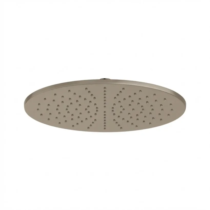 Ava 8mm Thick 300mm Stainless Steel Shower Head - Brushed Brass product image - Image 1