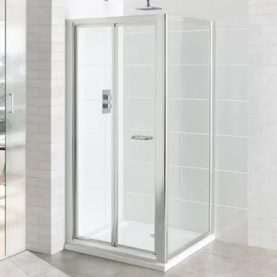 Eastbrook Vantage Easy Clean Bi-fold Door 800mm Chrome product image - Image 1