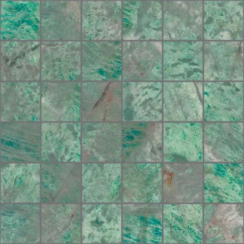 European Tiles Charmo Amazonite Mosaic 30 X 30cm Polished Wall Tile detail view - Image 2