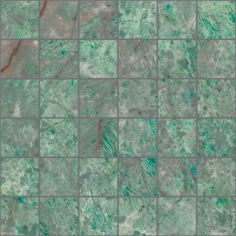 European Tiles Charmo Amazonite Mosaic 30 X 30cm Polished Wall Tile detail view - Image 4