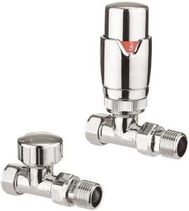 Crosswater Pier Straight Trv Rad Valve Chrome
