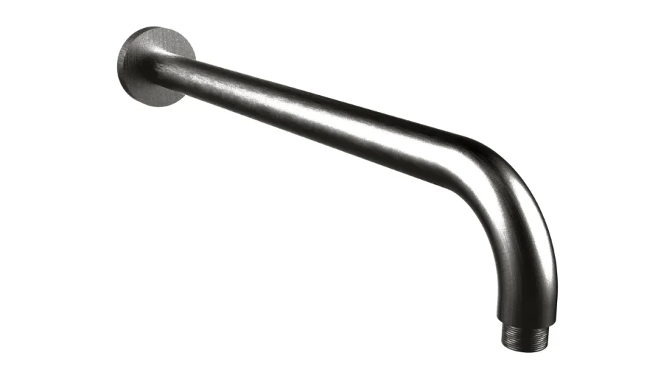 Crosswater Union 400mm Shower Arm Brushed Black Chrome product image - Image 1