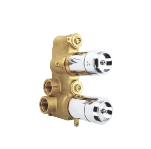 Crosswater 3 Way Diverter Valve Body With Chrome Collar