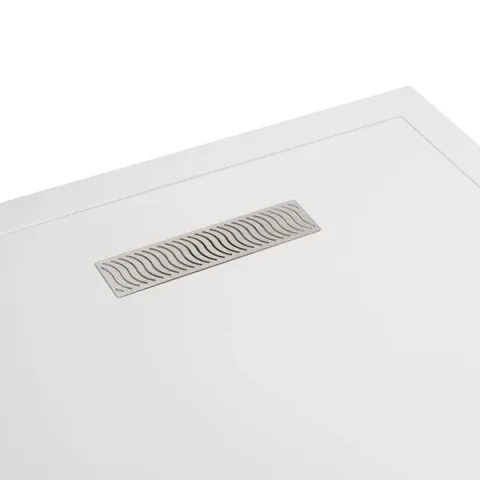 Crosswater Waste Cover For Linear Tray 25mm Chrome product image - Image 1