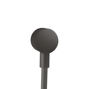 Axor Starck Wall Outlet Round Brushed Black Chrome
