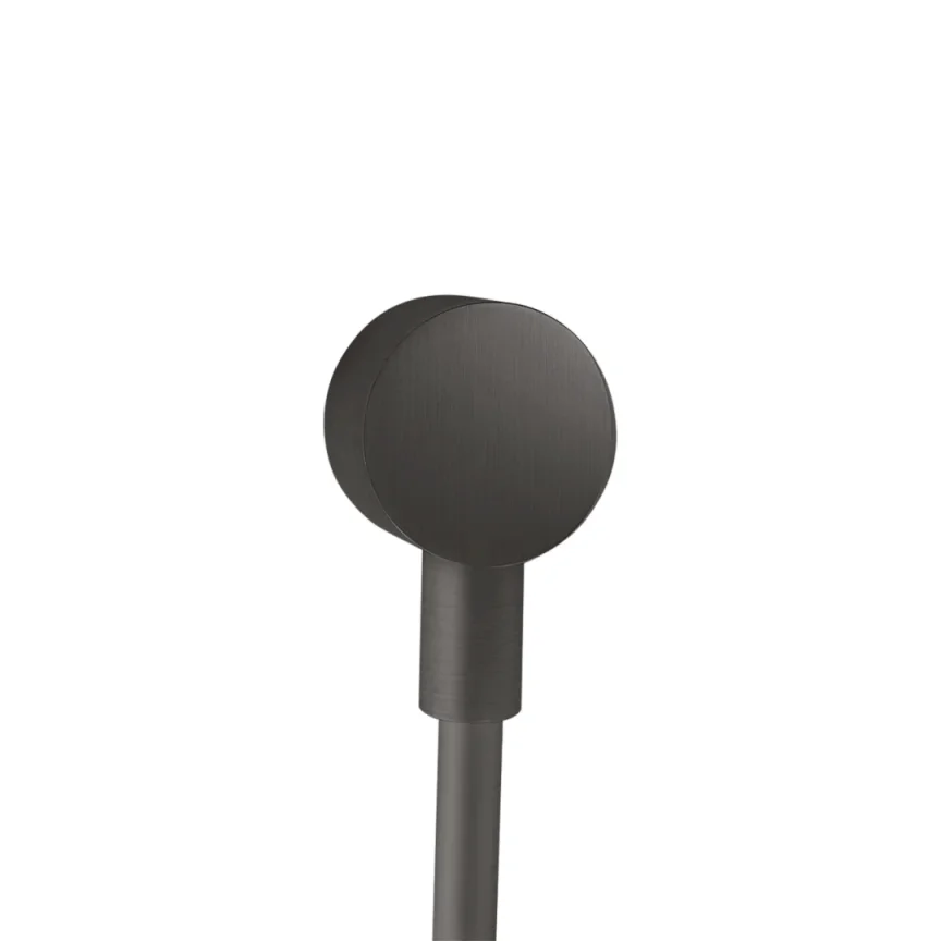 Axor Starck Wall Outlet Round Brushed Black Chrome product image - Image 1