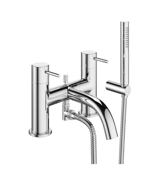 Crosswater Mpro Bath Shower Mixer Kit Deck Mounted Chrome