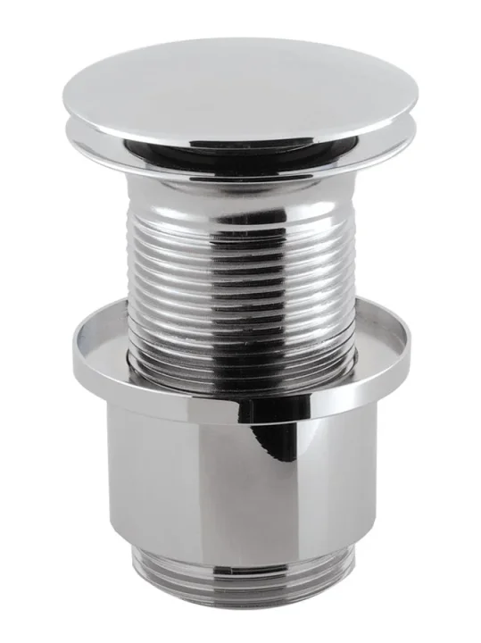 Crosswater Basin Click Clack Waste (unslotted) Chrome product image - Image 1