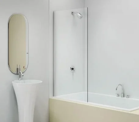 Merlyn Fixed Single Square Bathscreen 800 X 1500mm product image - Image 1