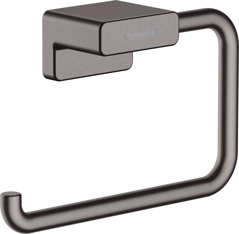 Hansgrohe Addstoris Roll Holder W/o Cover Bbc Brushed Black Chrome product image - Image 1