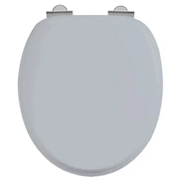 Burlington Grey Seat - Chrome Soft Close product image - Image 1