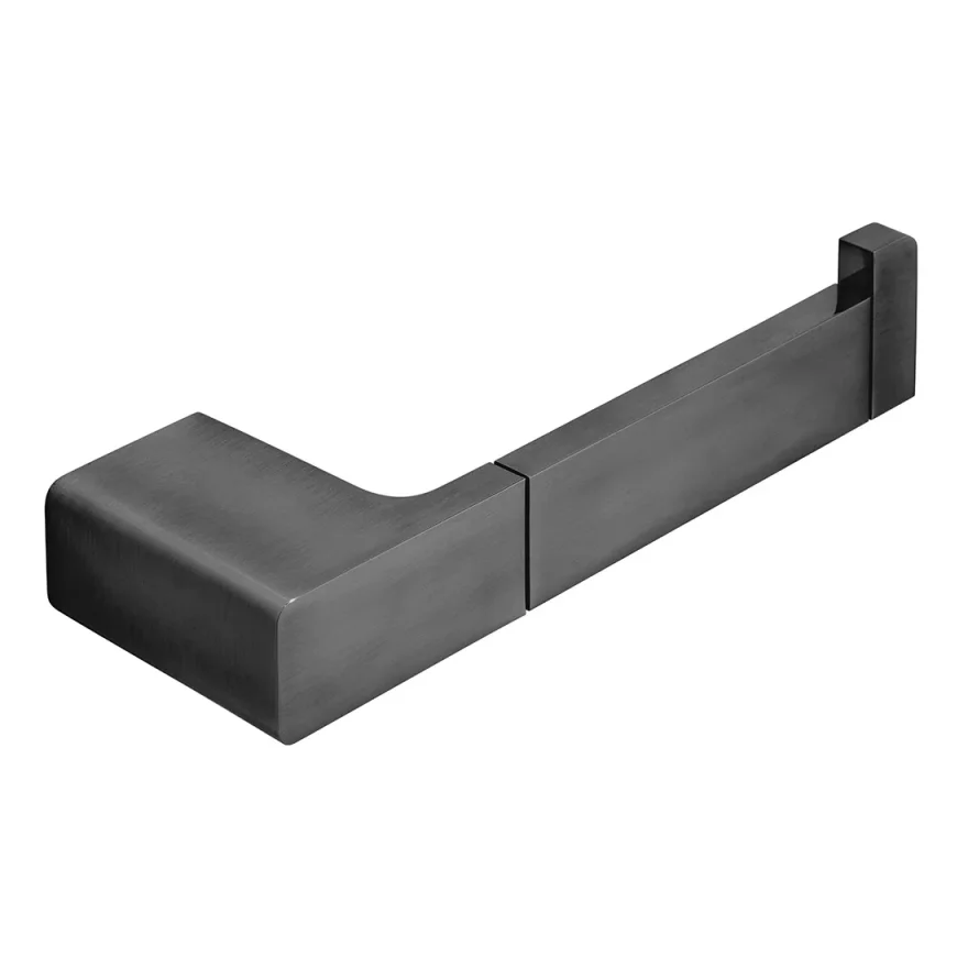 Vado Individual Shama Paper Holder Brushed Black product image - Image 1