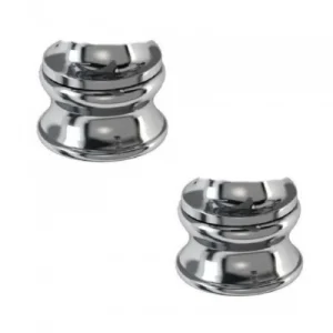 Burlington Regent Small Tap Bases (pair) Chrome