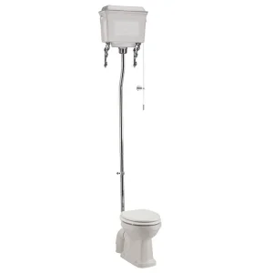 Burlington White Aluminium High Level Cistern Including Cistern Fittings