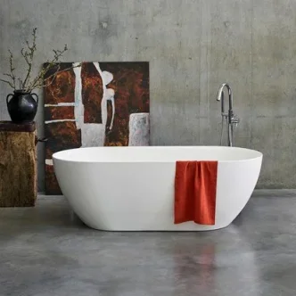 Britton Formoso Grande Matt White Bath product image - Image 1